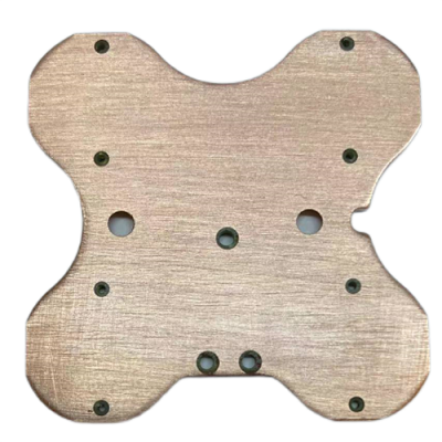 Single sided insulated hole thermoelectric separation copper substrate